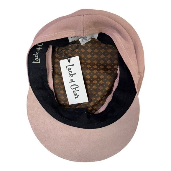 Lack Of Color Lola Pink Suede Slouch Cap Hat Size Small main image 6